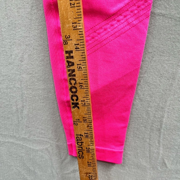Womens Joy Jab Hot Pink Nylon Blend Athletic Leggings Size S - Picture 2 of 8